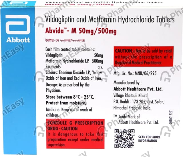 ABVIDA M 50/500MG TAB