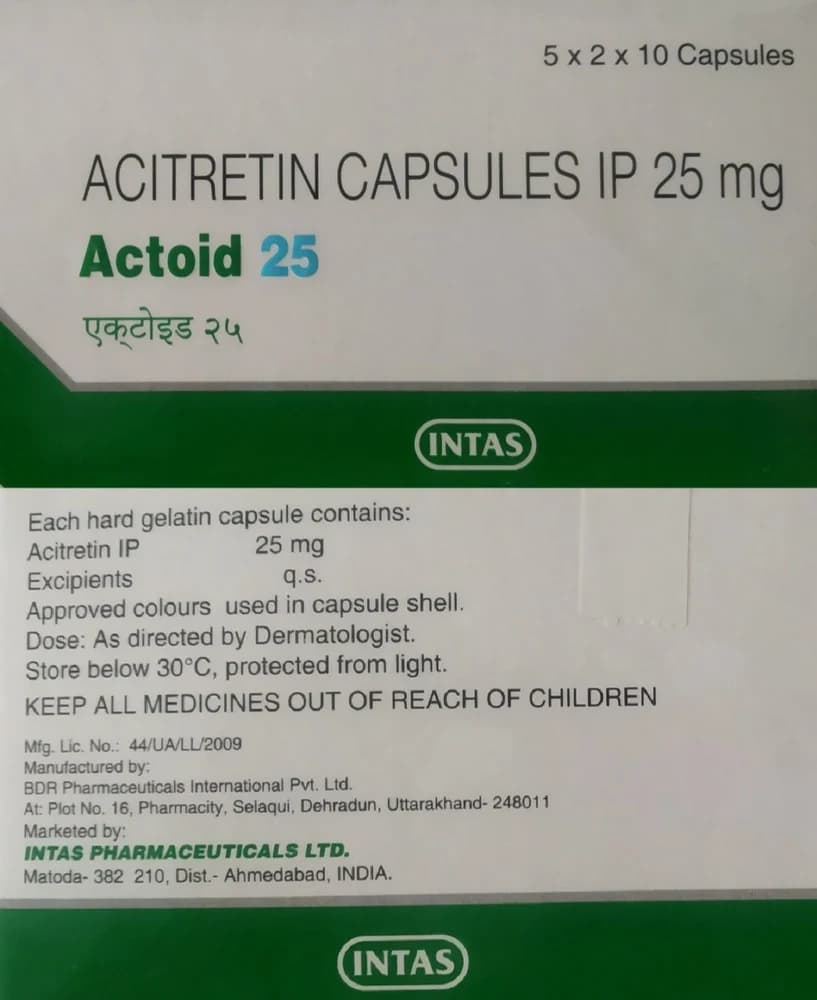 ACTOID 25MG CAP
