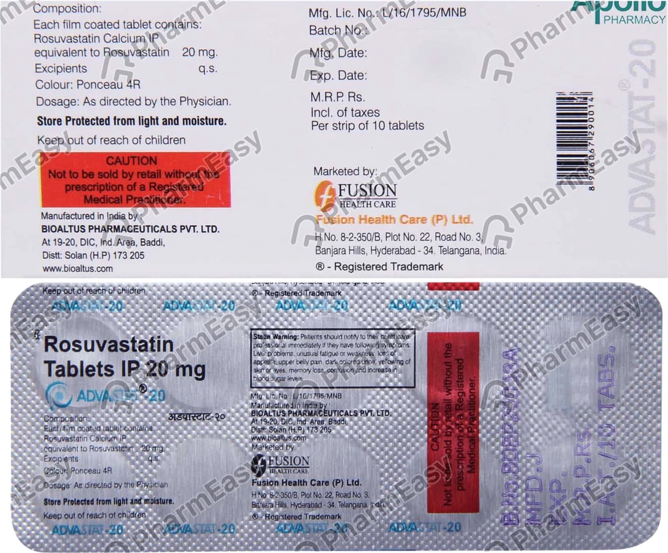 ADVASTAT 20MG TAB