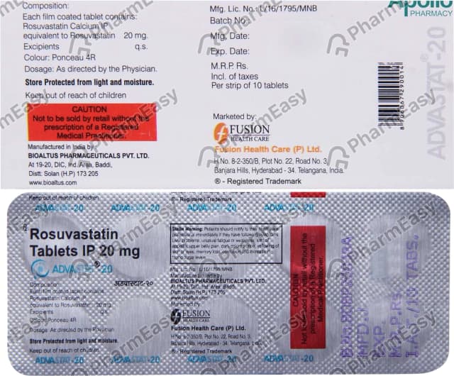 ADVASTAT 20MG TAB