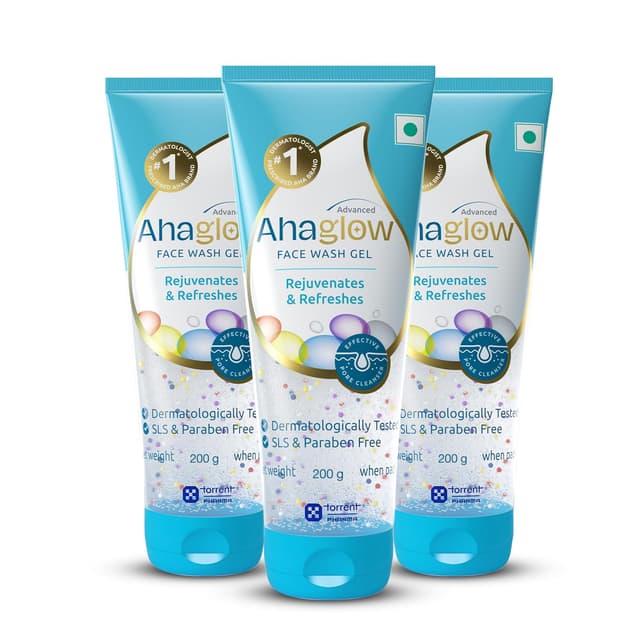 Aha Glow Advan Face Wash.