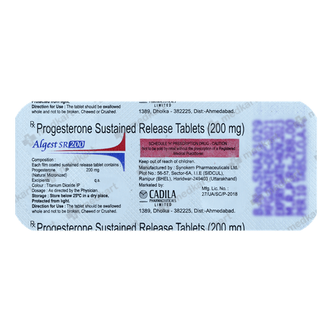 ALGEST SR 200MG TAB