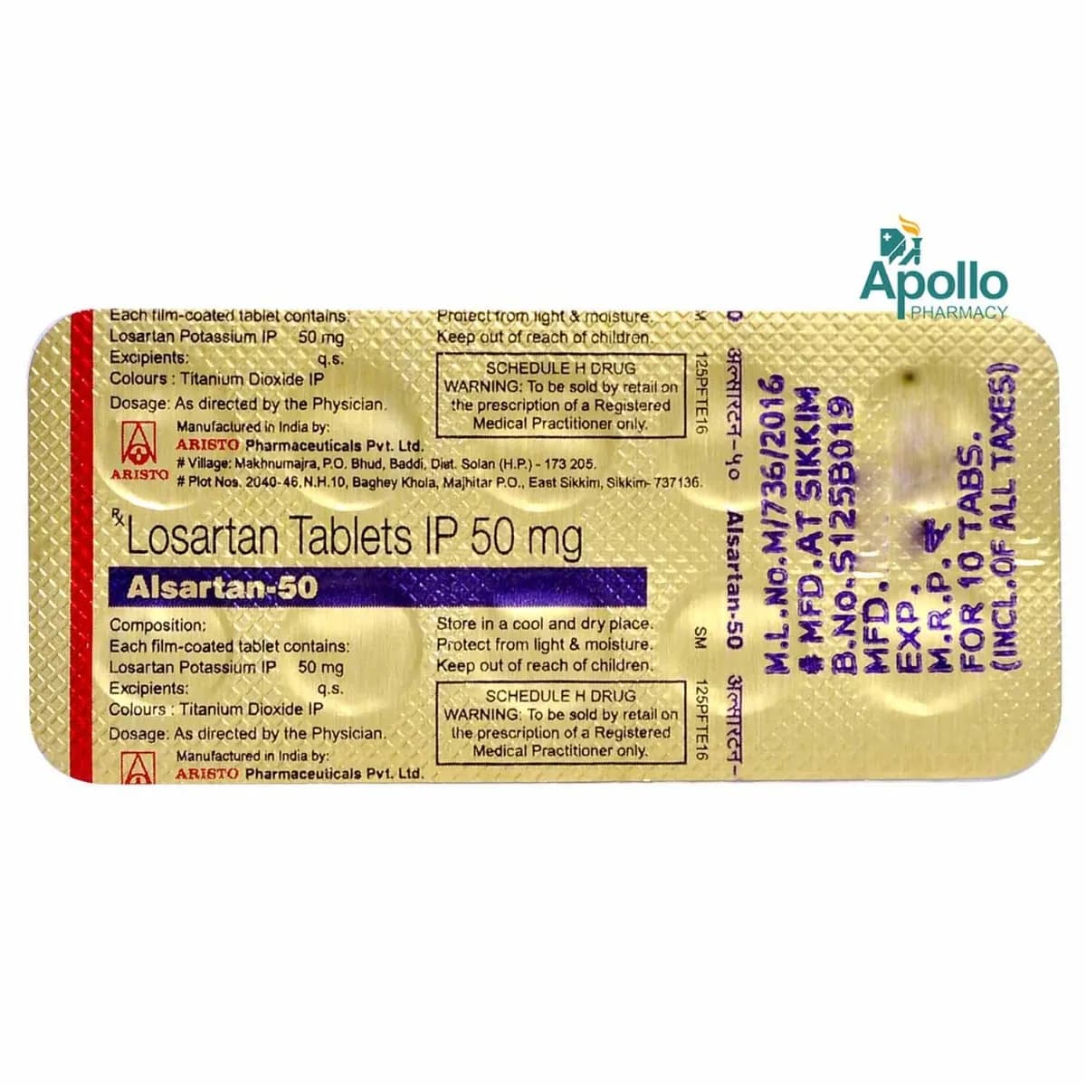 ALSARTAN 50MG TAB
