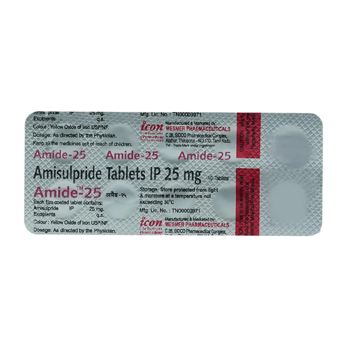 AMIDE 25MG TAB