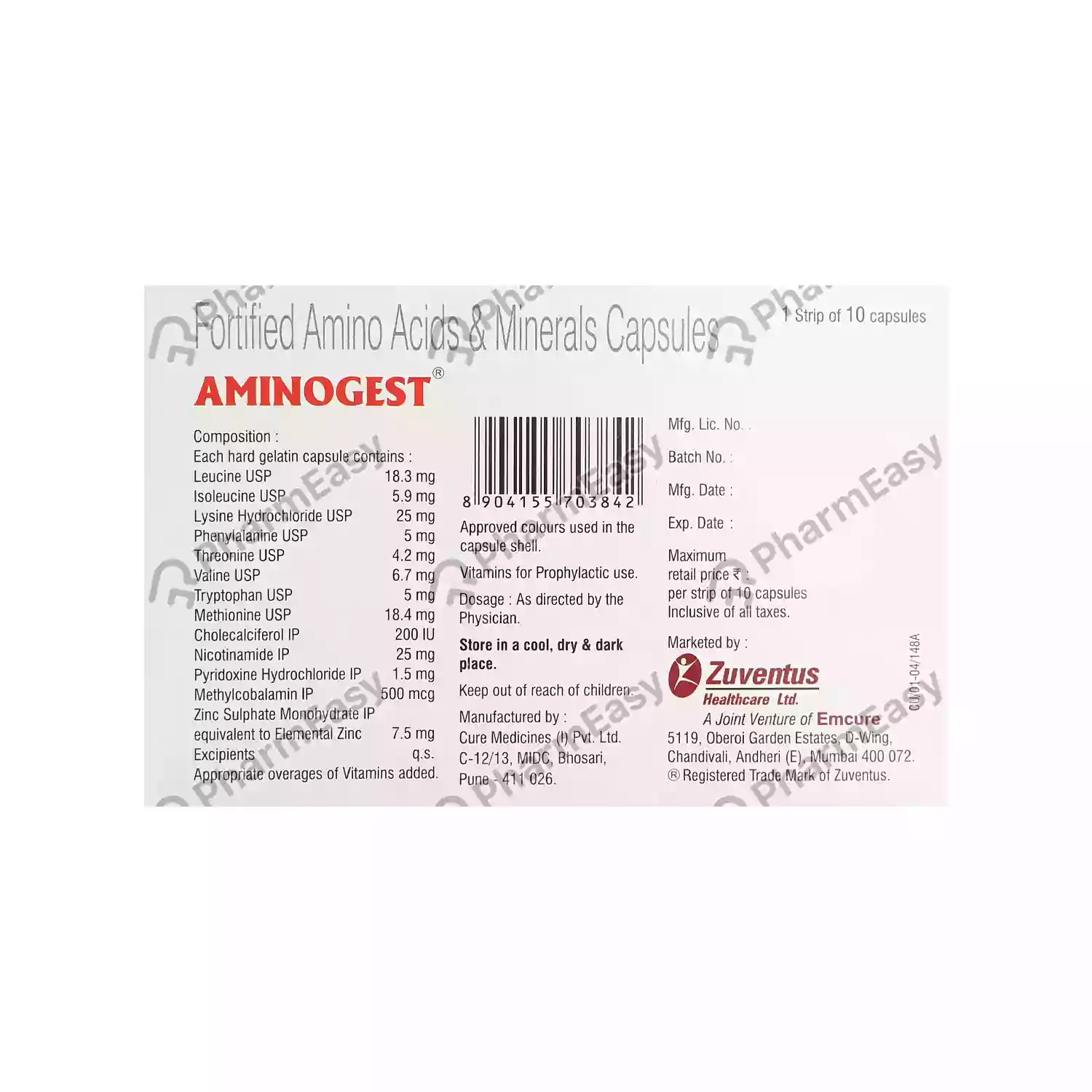 AMINOGEST CAP