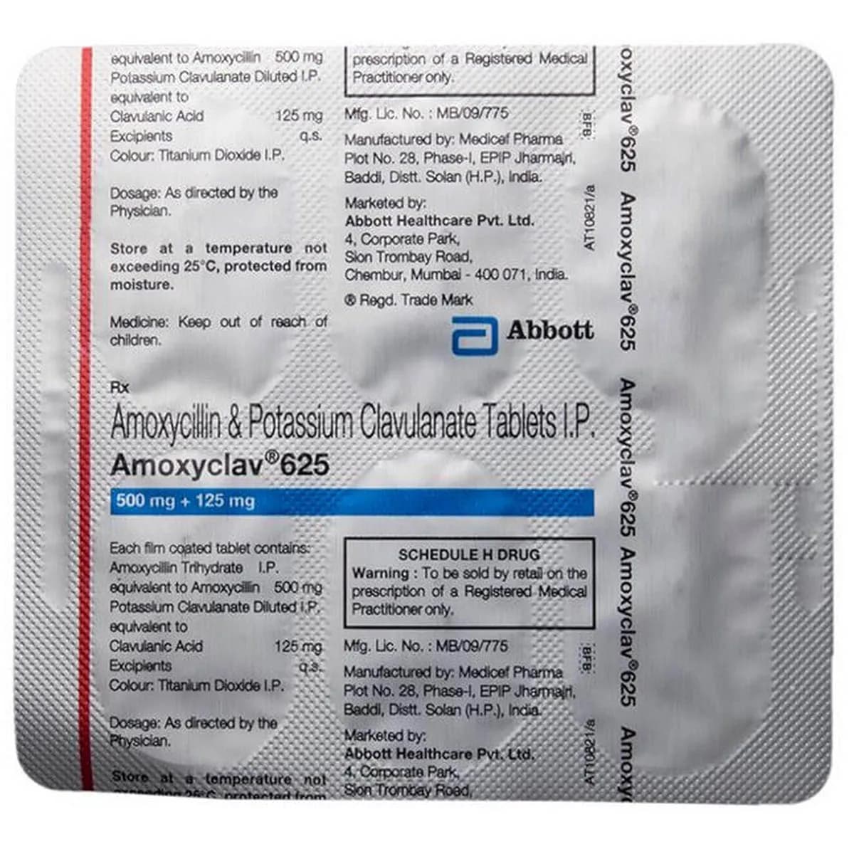 AMOCLAFIX 625MG TAB