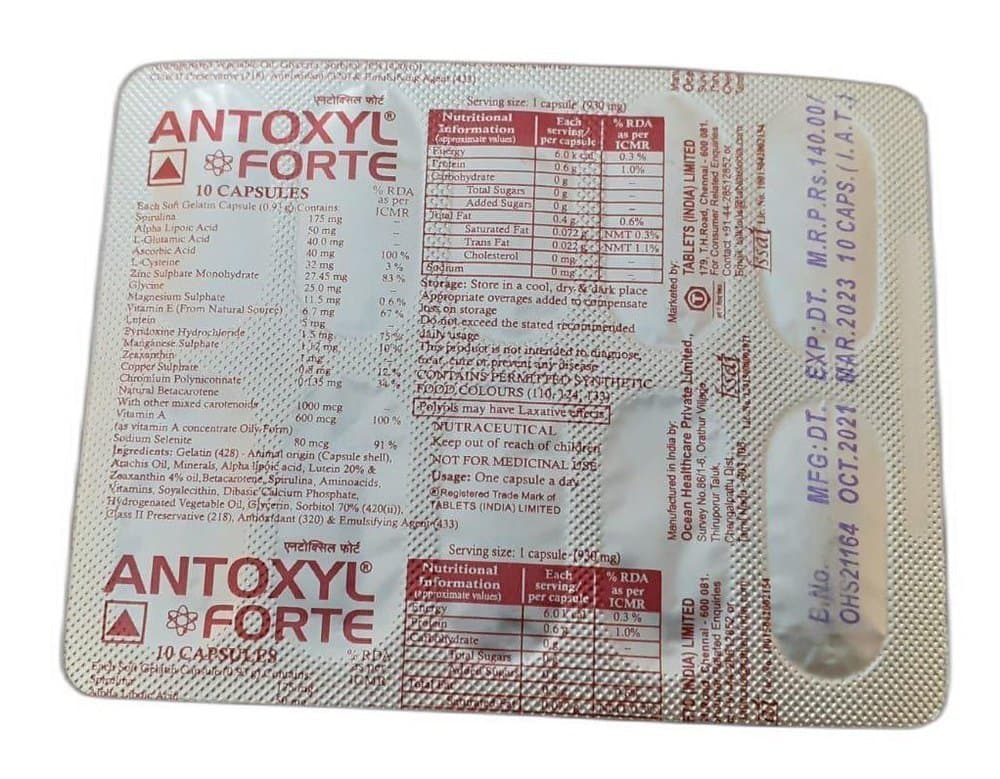 ANTOXYL FORTE CAP