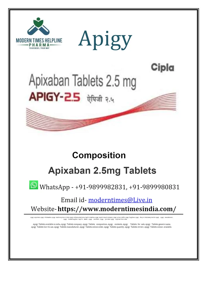 APIGY 2.5MG TAB