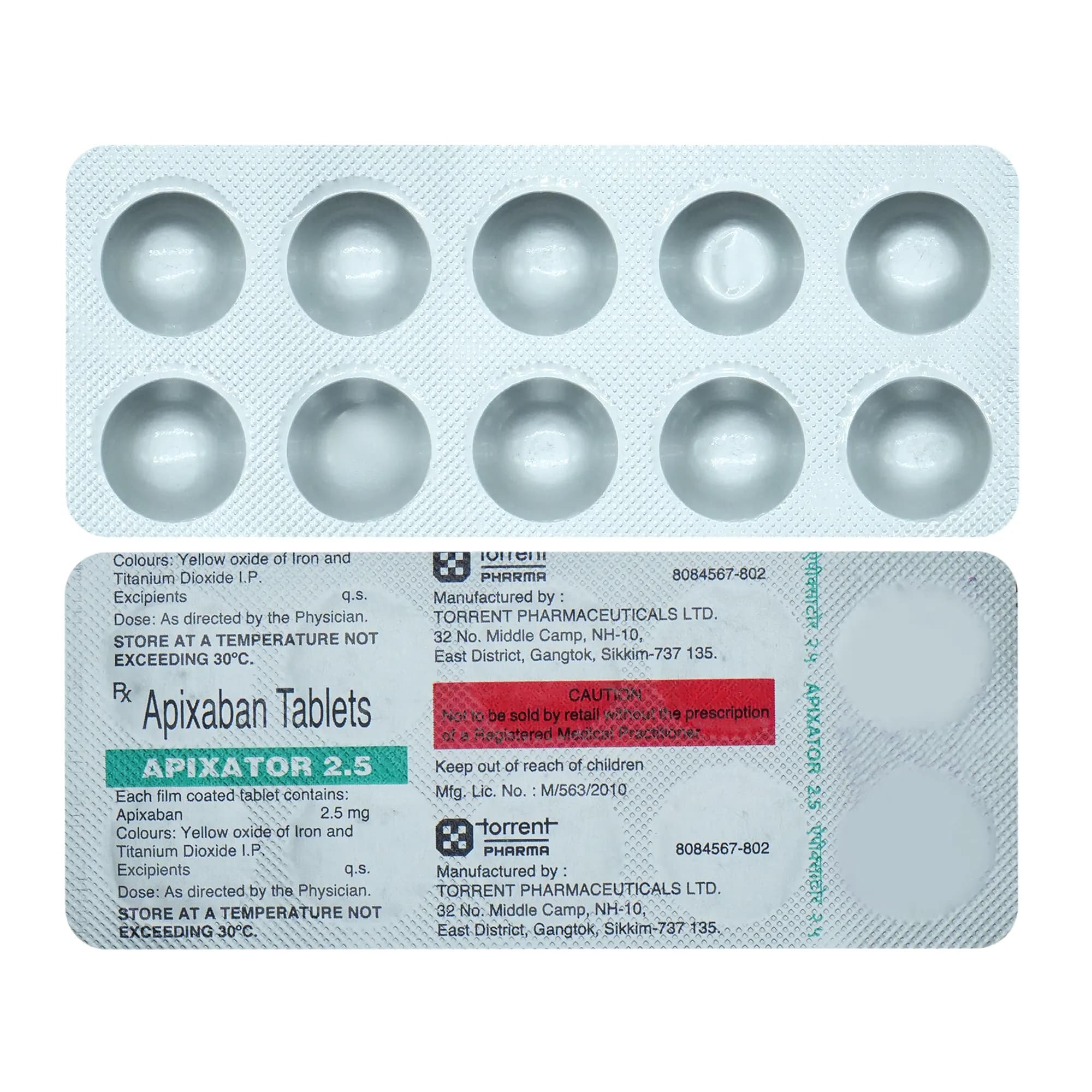 APIXATOR 2.5MG TAB
