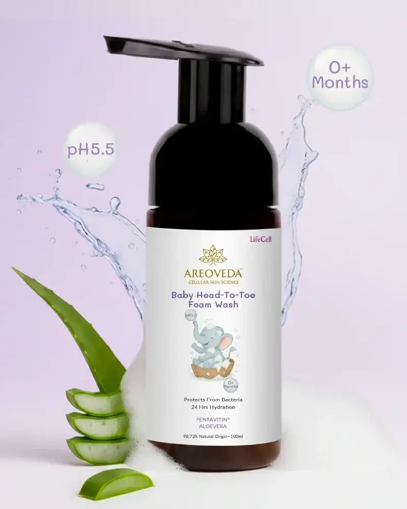 AREOVEDA BABY HEAD-TO-TOE FOAM WASH