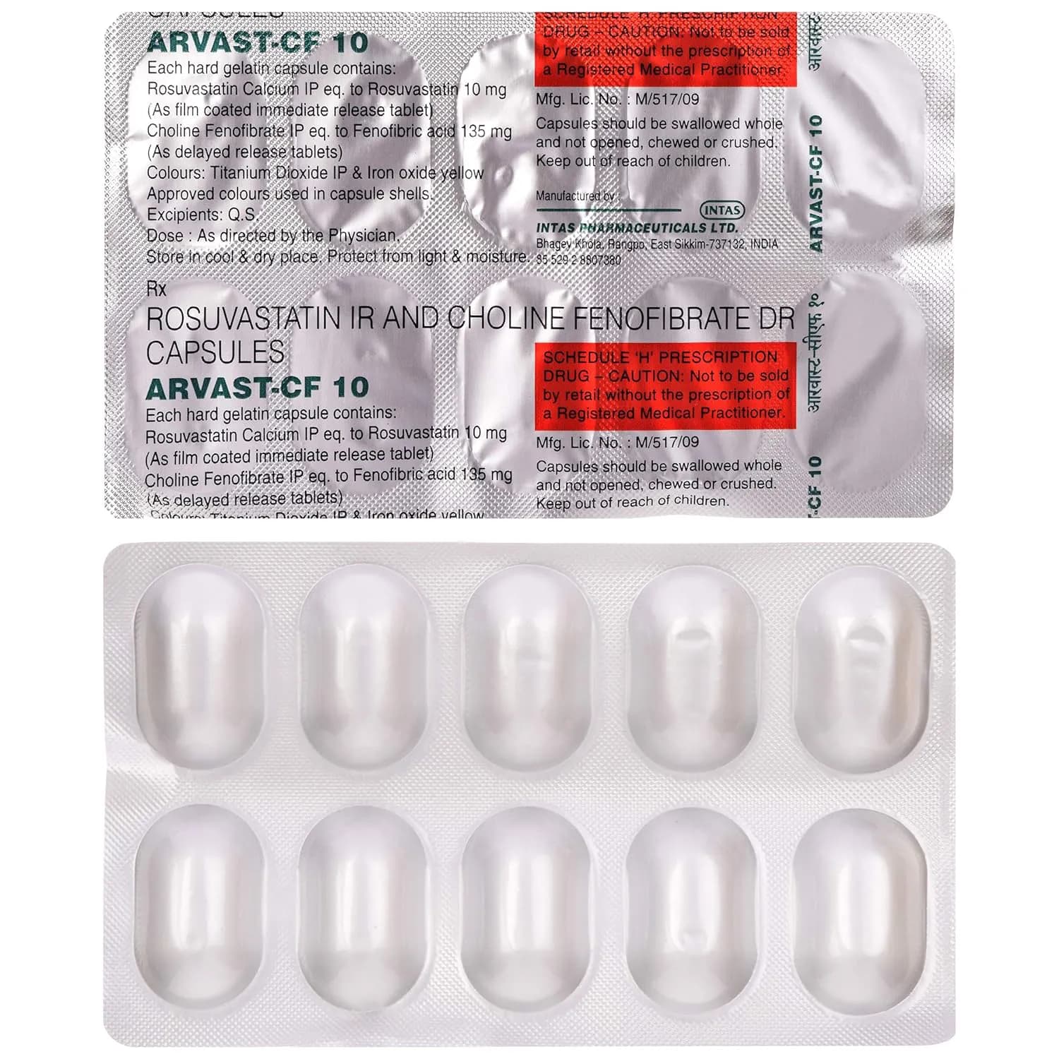 ARVAST CF 10MG CAPS