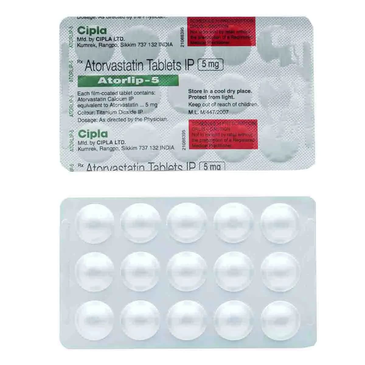 ATORLIP 5MG TAB