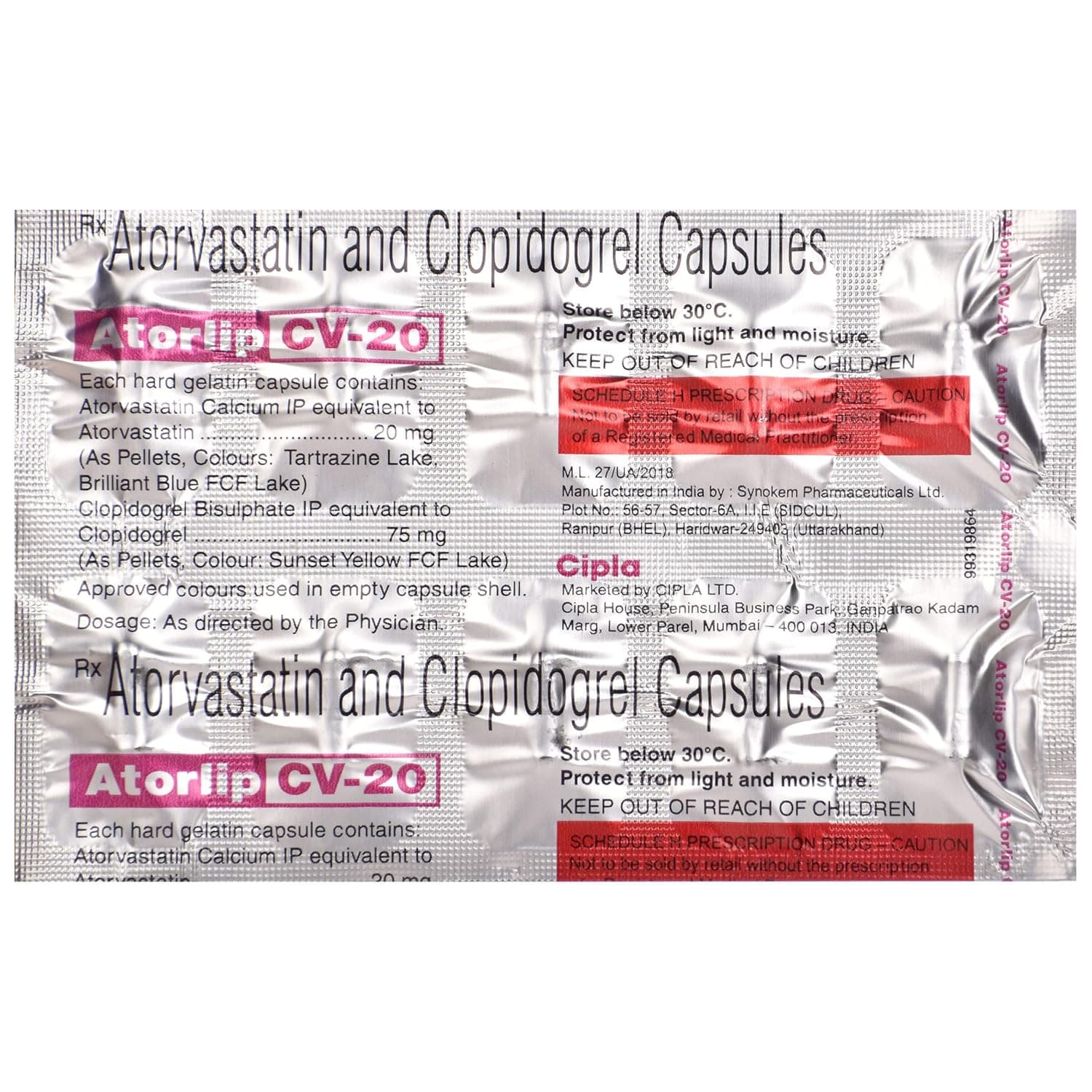Atorlip Cv-20MG Cap