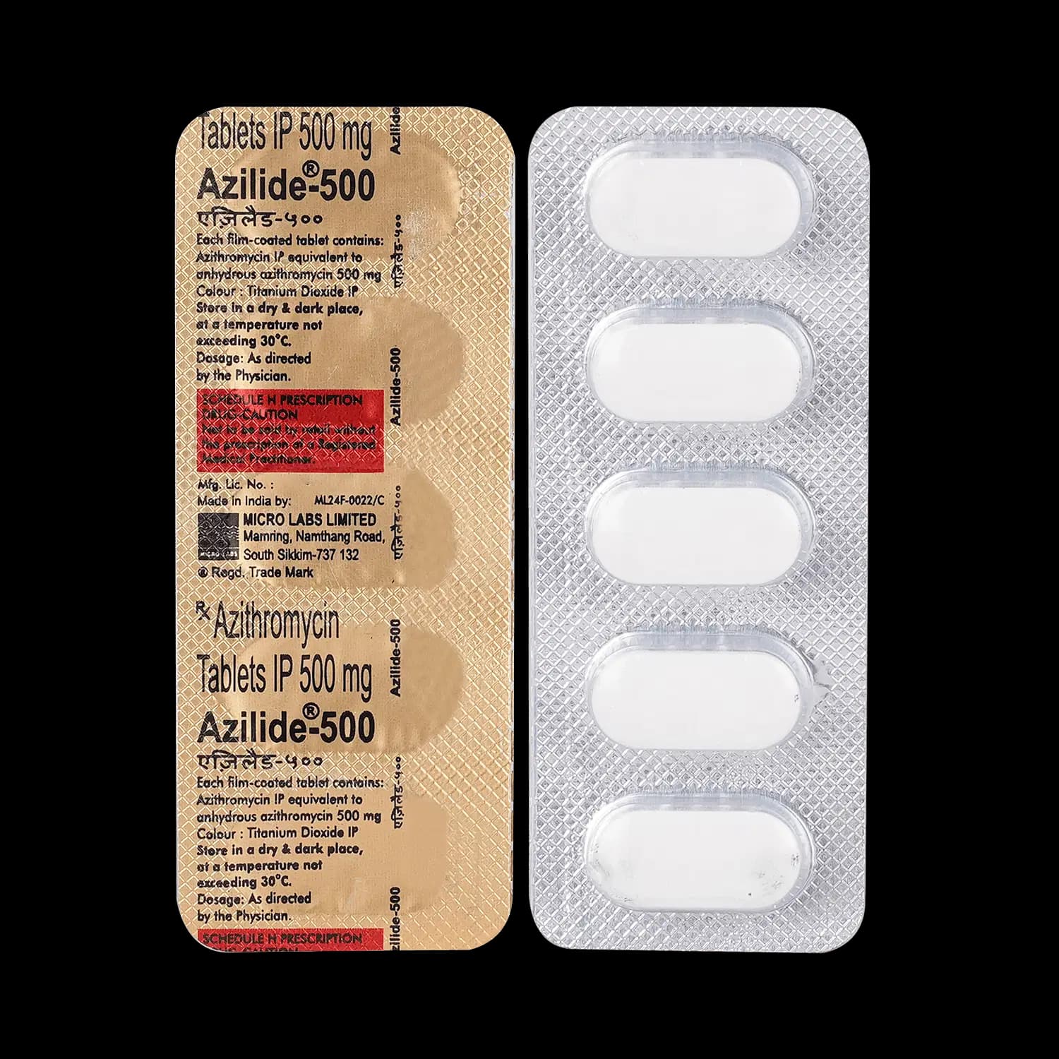 Azilide 500 Tablet