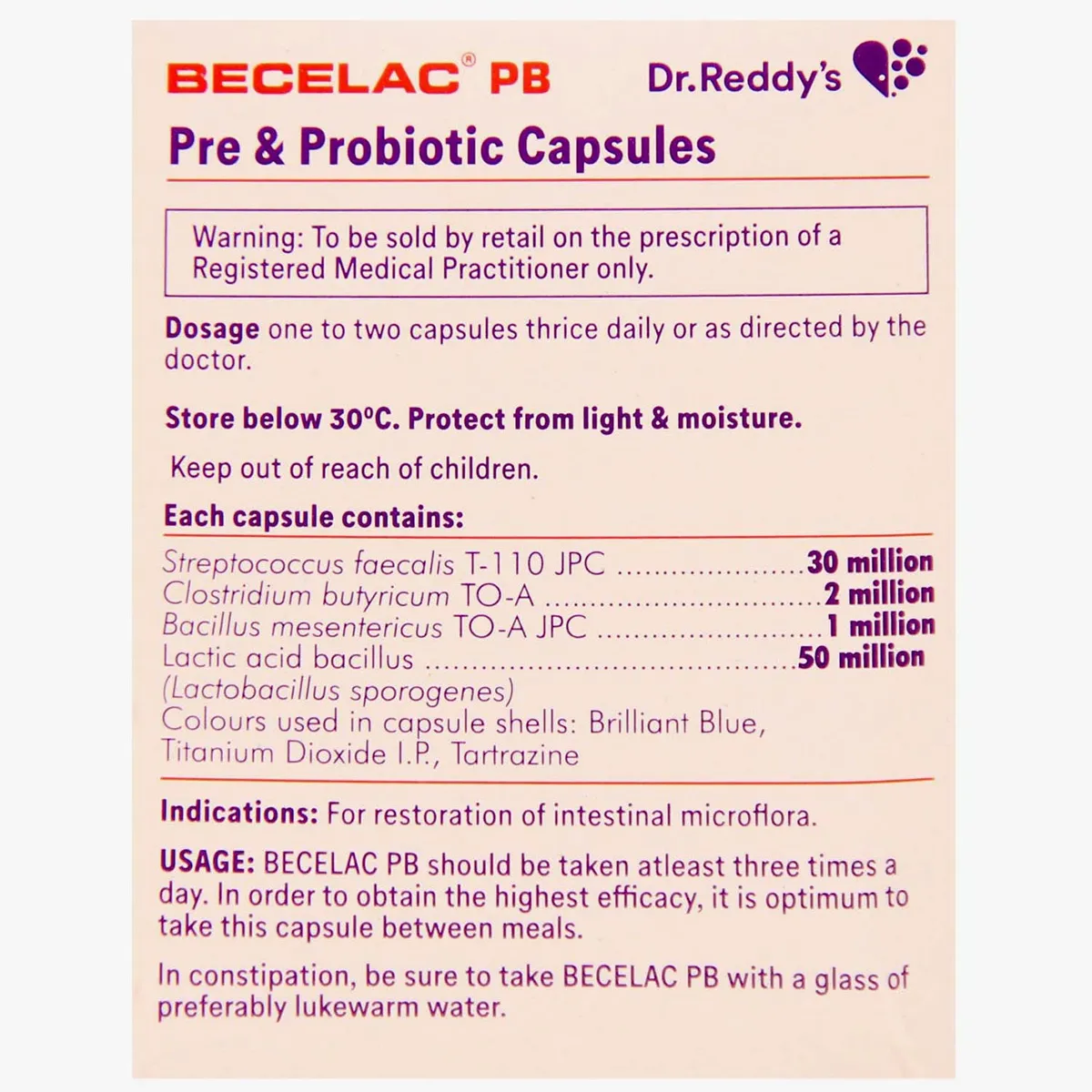 BECELAC PB CAP