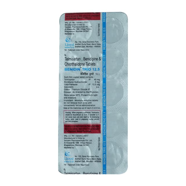 Benidin Ch 12.5MG Tab