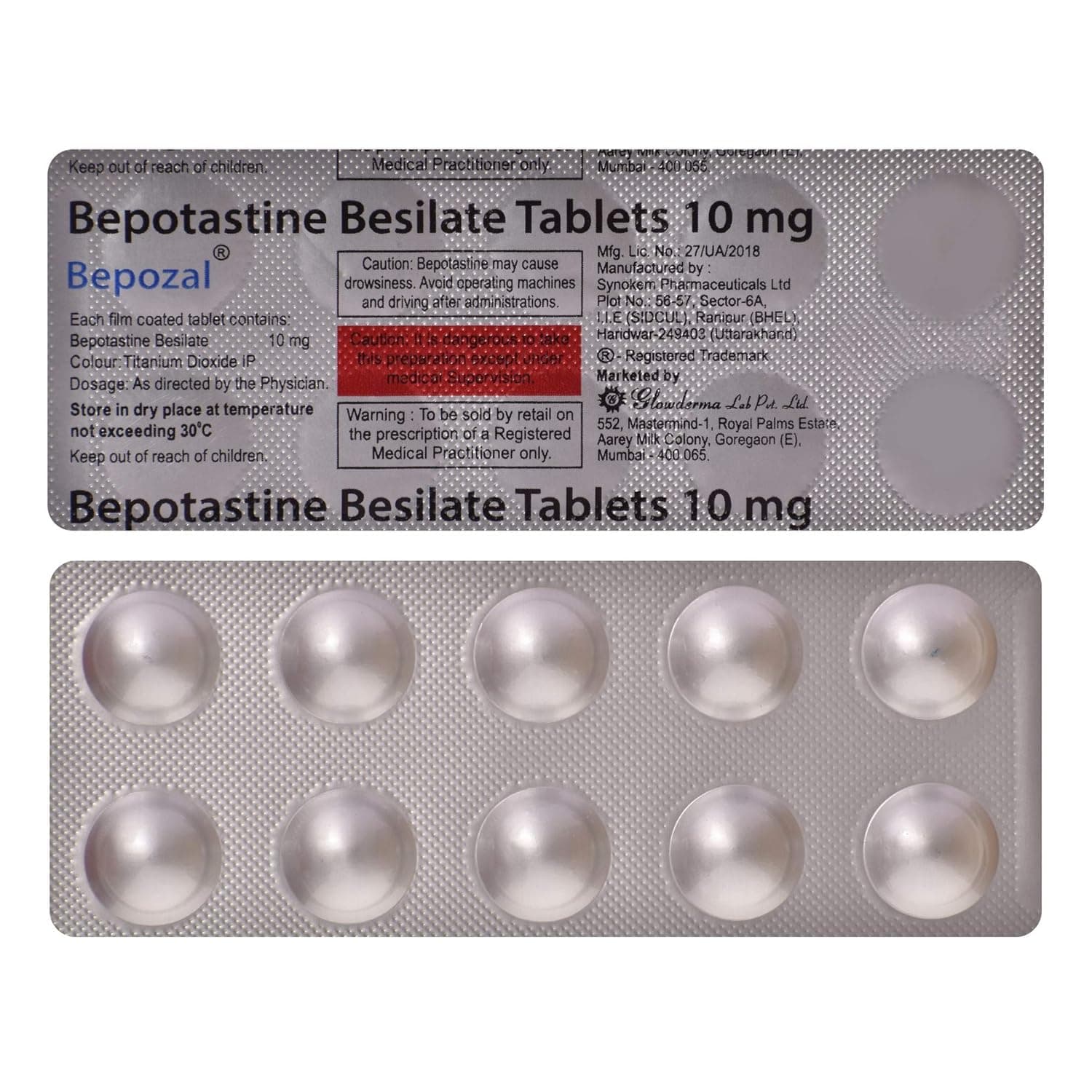 BEPOZAL 40MG TAB