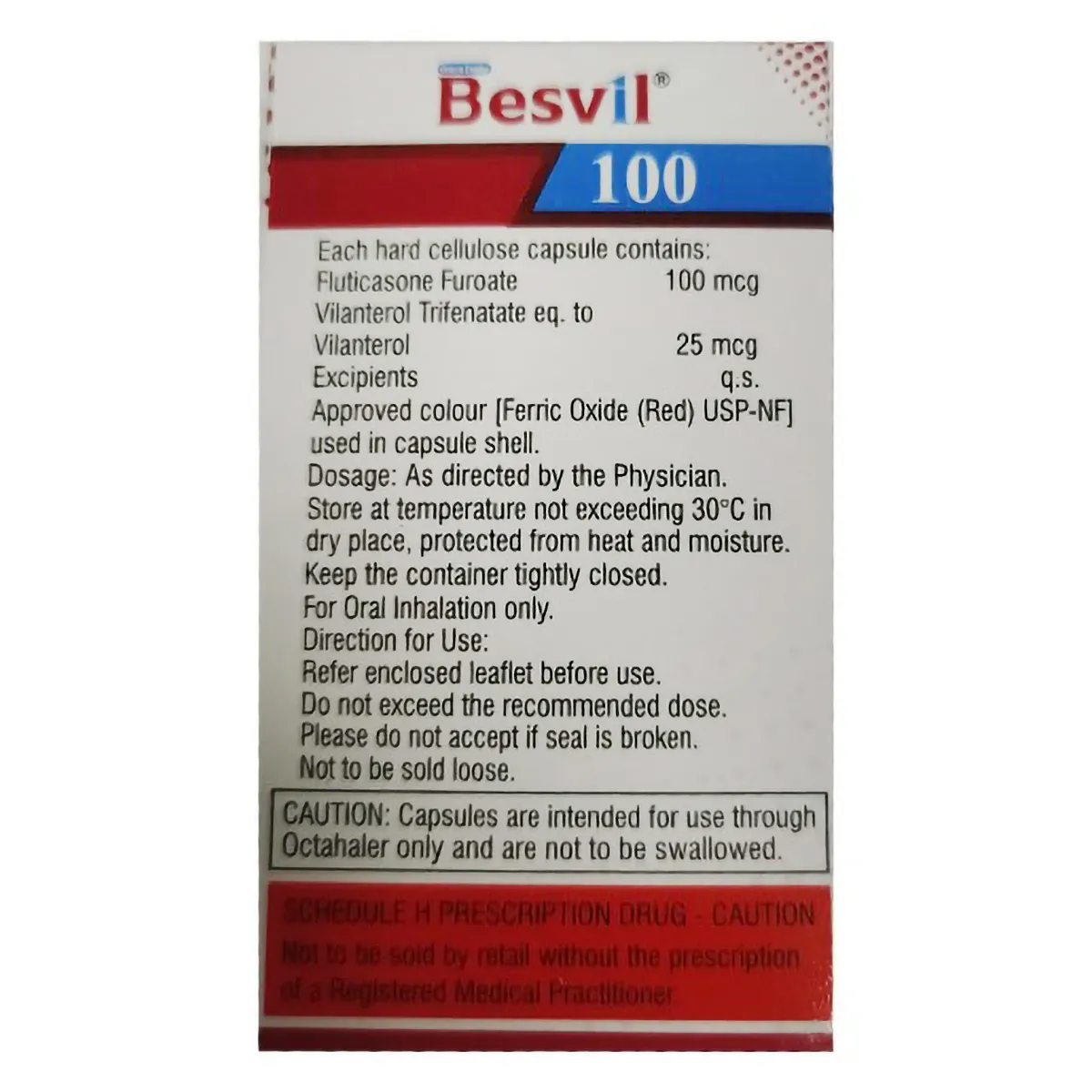 BESVIL 100 OCTACAPS
