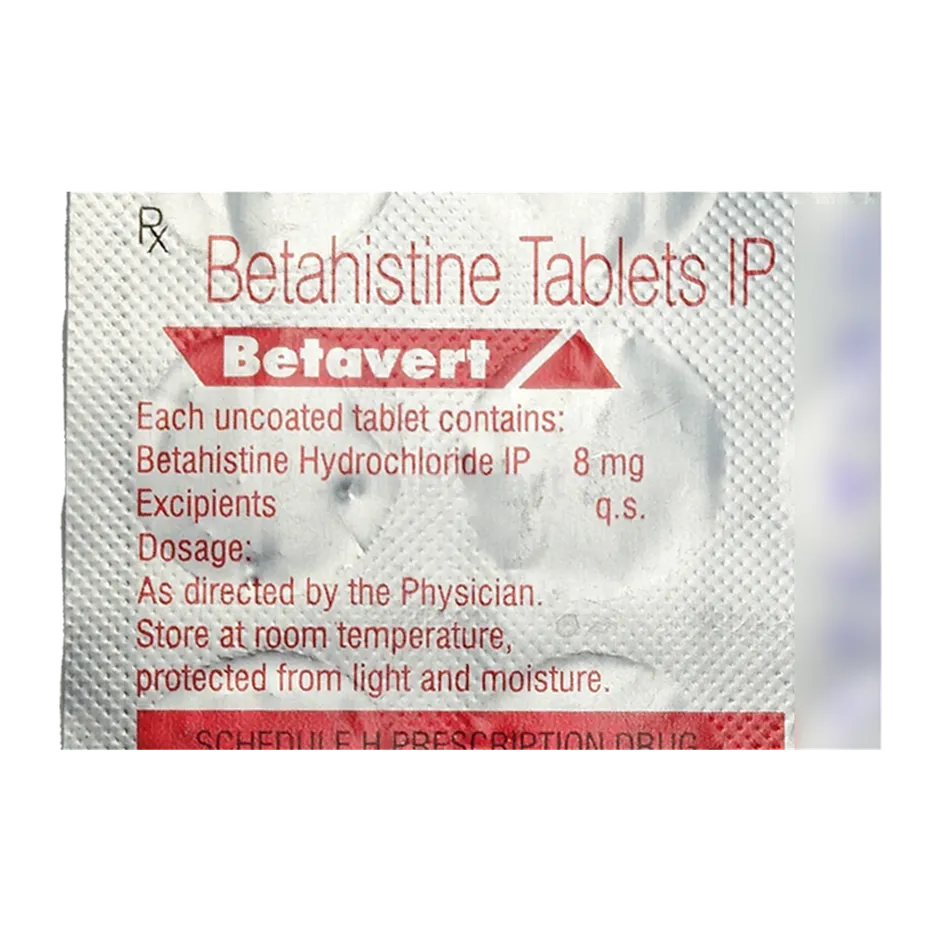 BETAVERT 8MG TAB 15`S