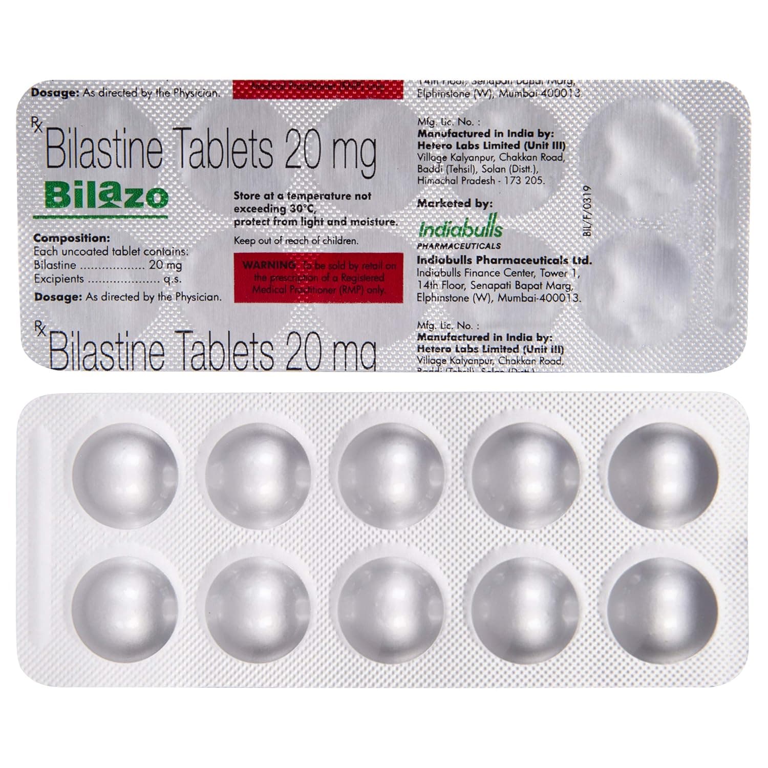 BILAZO 20MG TAB