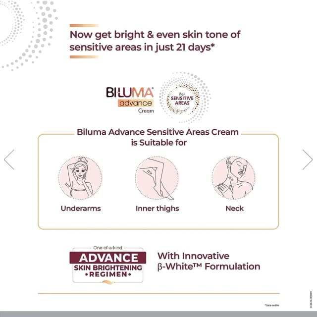 BILUMA CREAM SENSITIVE AREAS 25GM