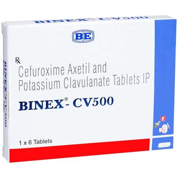 BINEX CV 500MG TAB