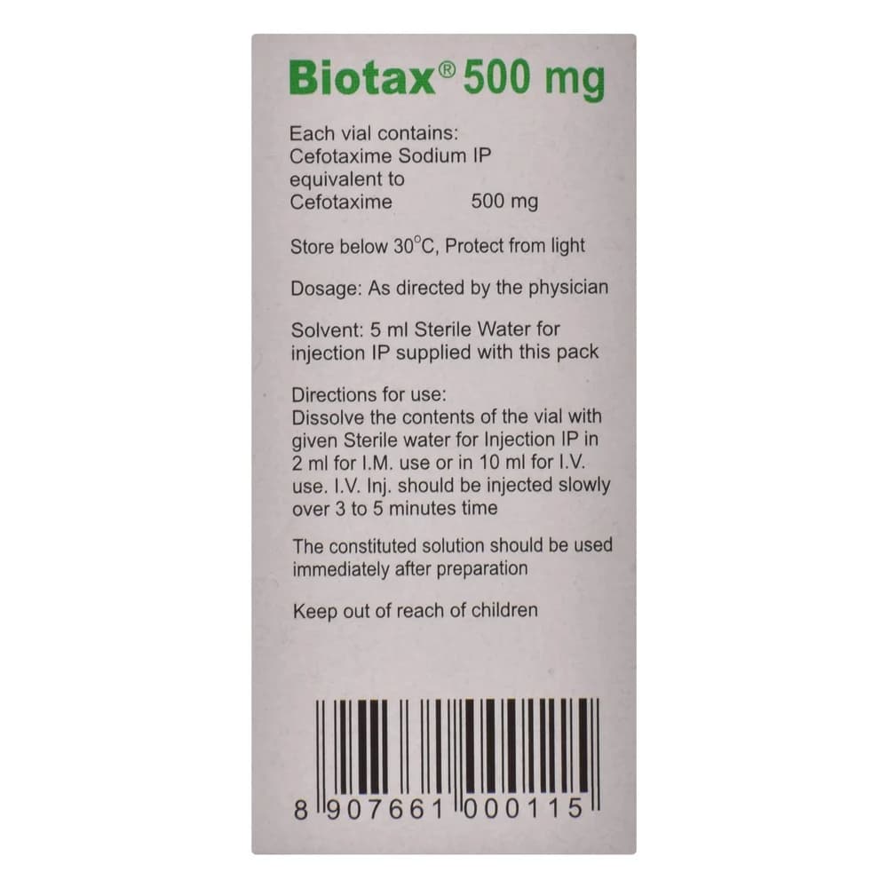 BIOTAX 500MG INJ VIAL