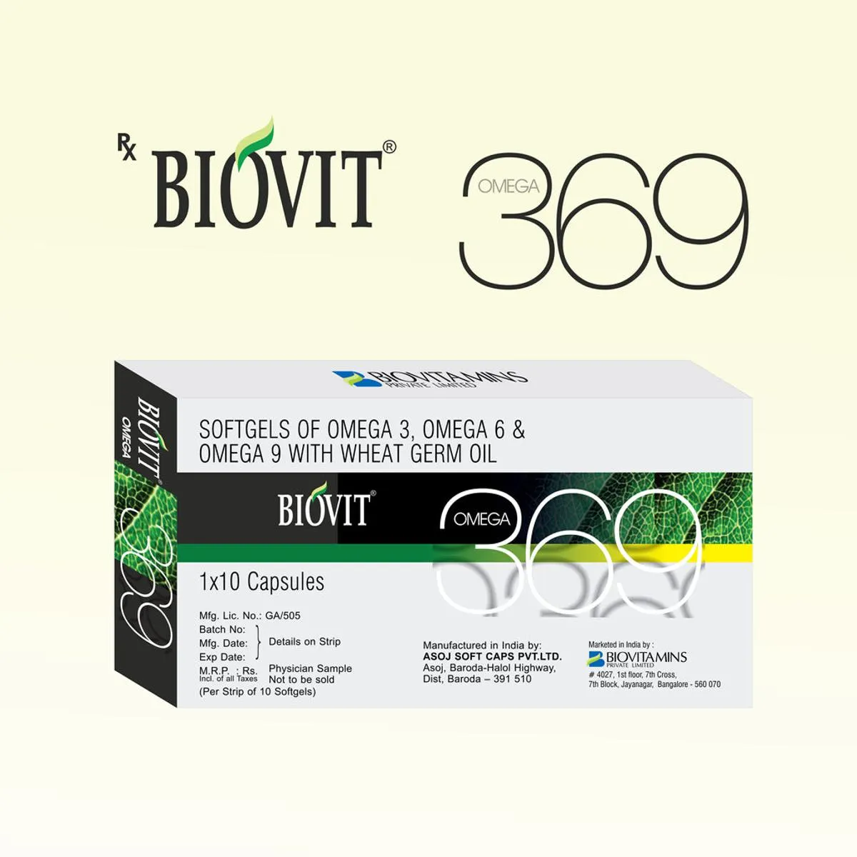 BIOVIT OMEGA 369 CAP 10`S