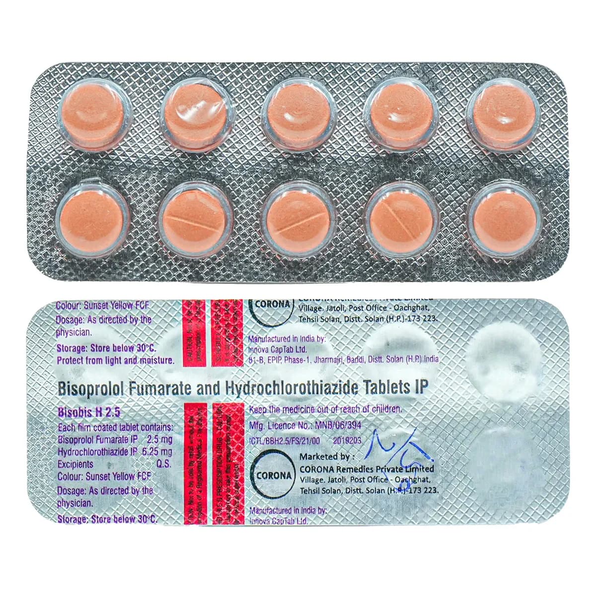 BISOBIS H 2.5 TAB 10`S