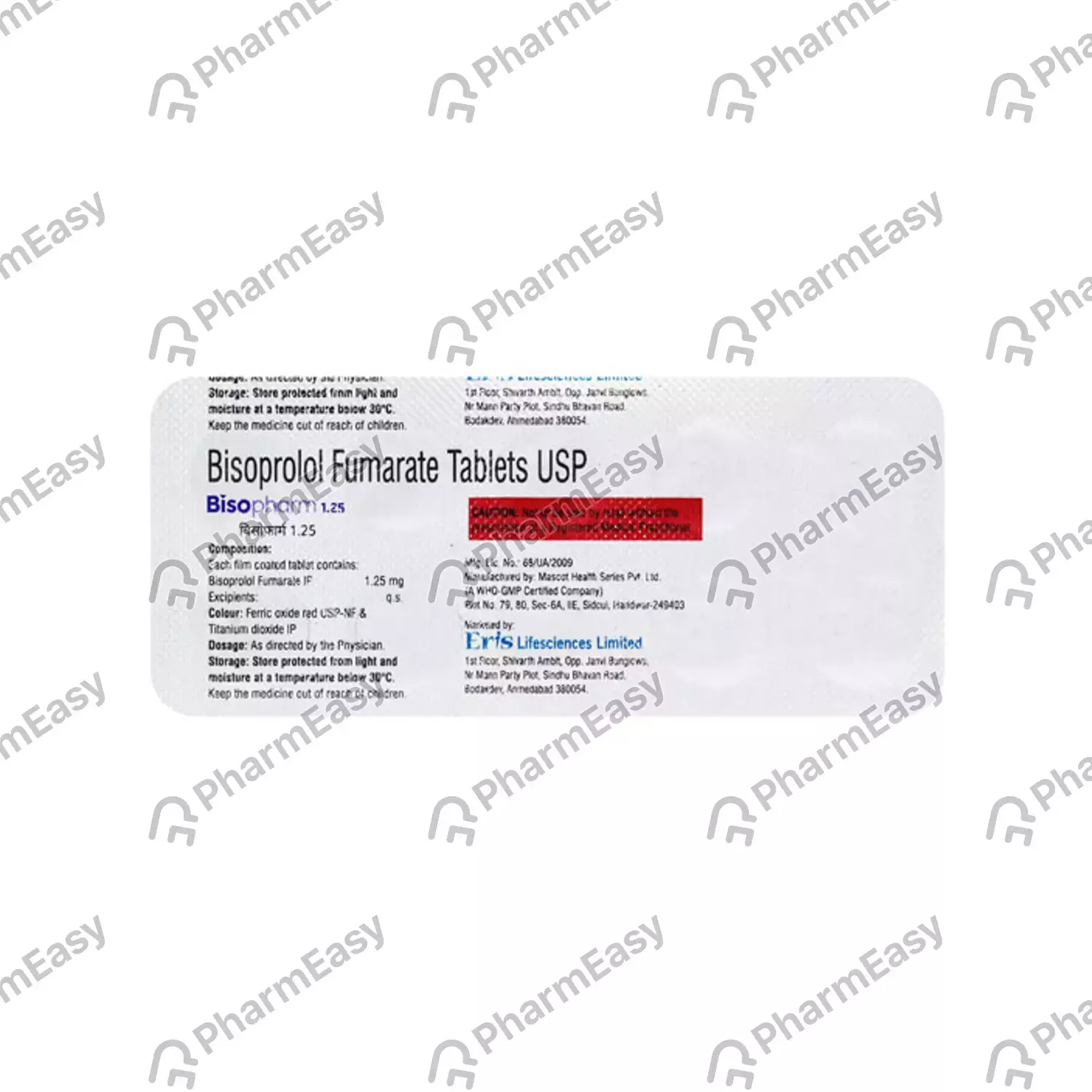 BISOPHARM 1.25 TAB 10`S