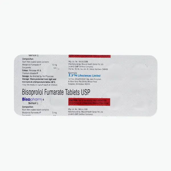 BISOPHARM 5MG TAB 10`S