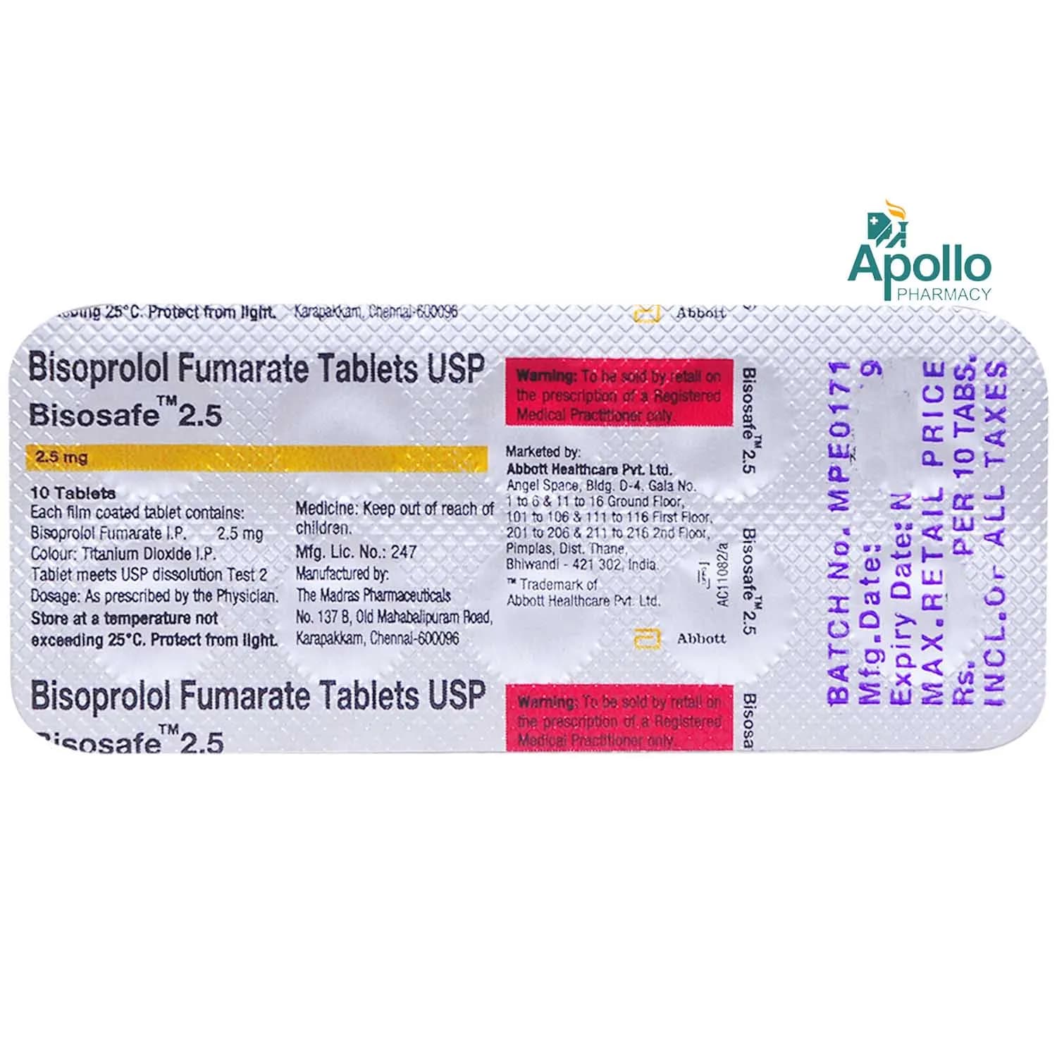 BISOSAFE T 2.5 TAB