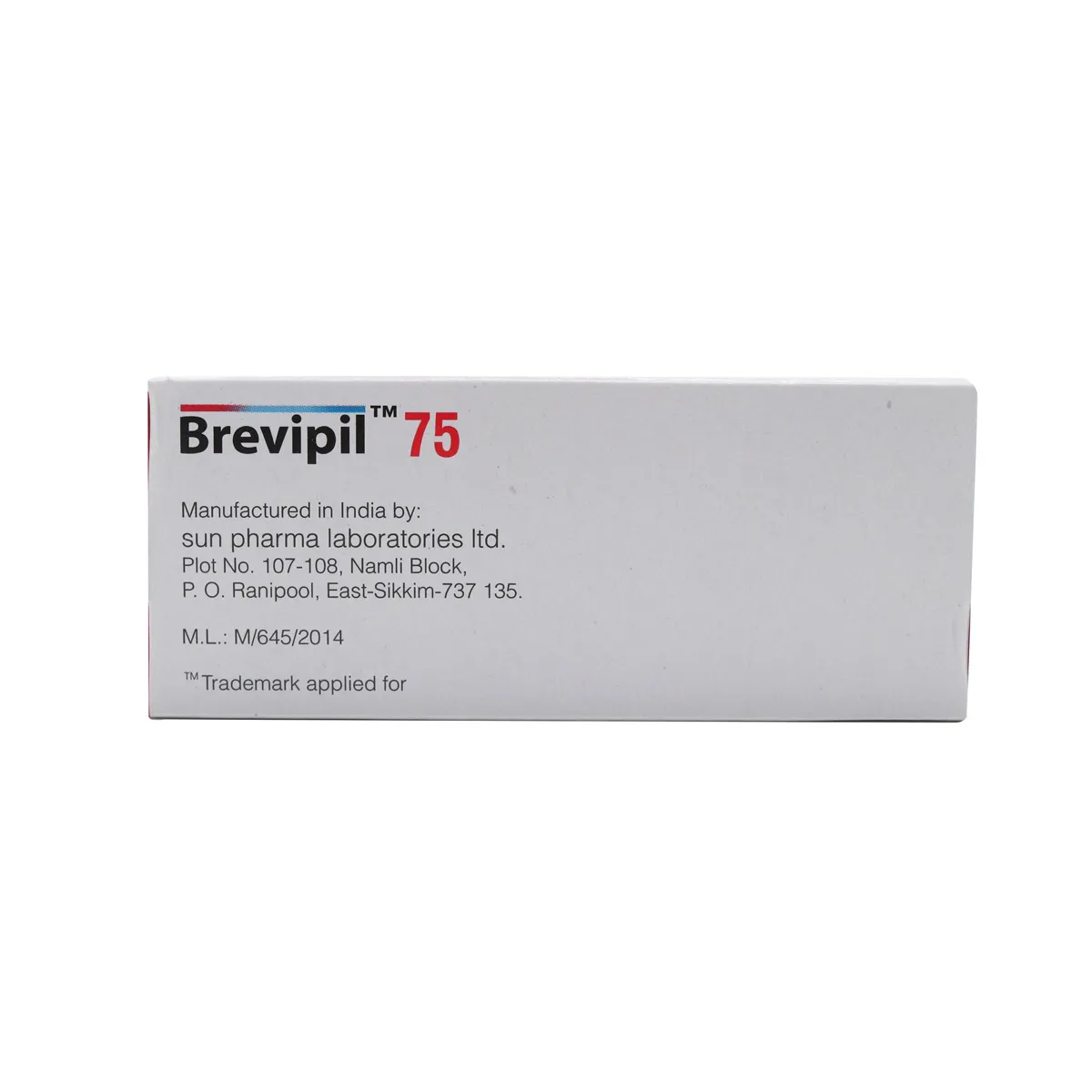 BREVIPIL 75MG TAB