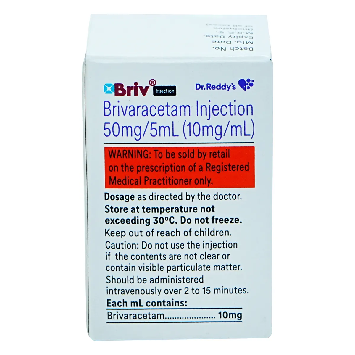 BRIV INJ 50MG/5ML