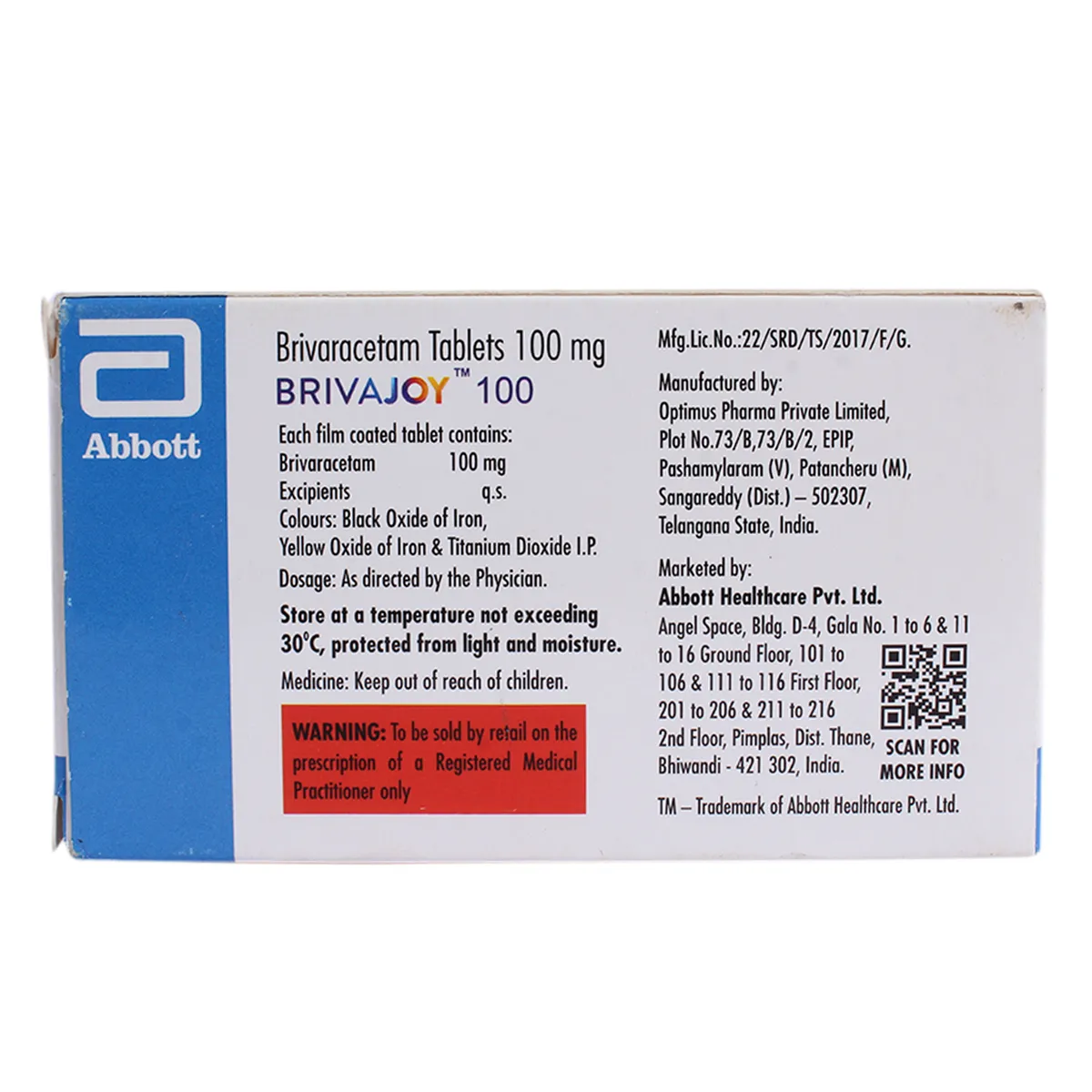 BRIVAJOY 100 TAB