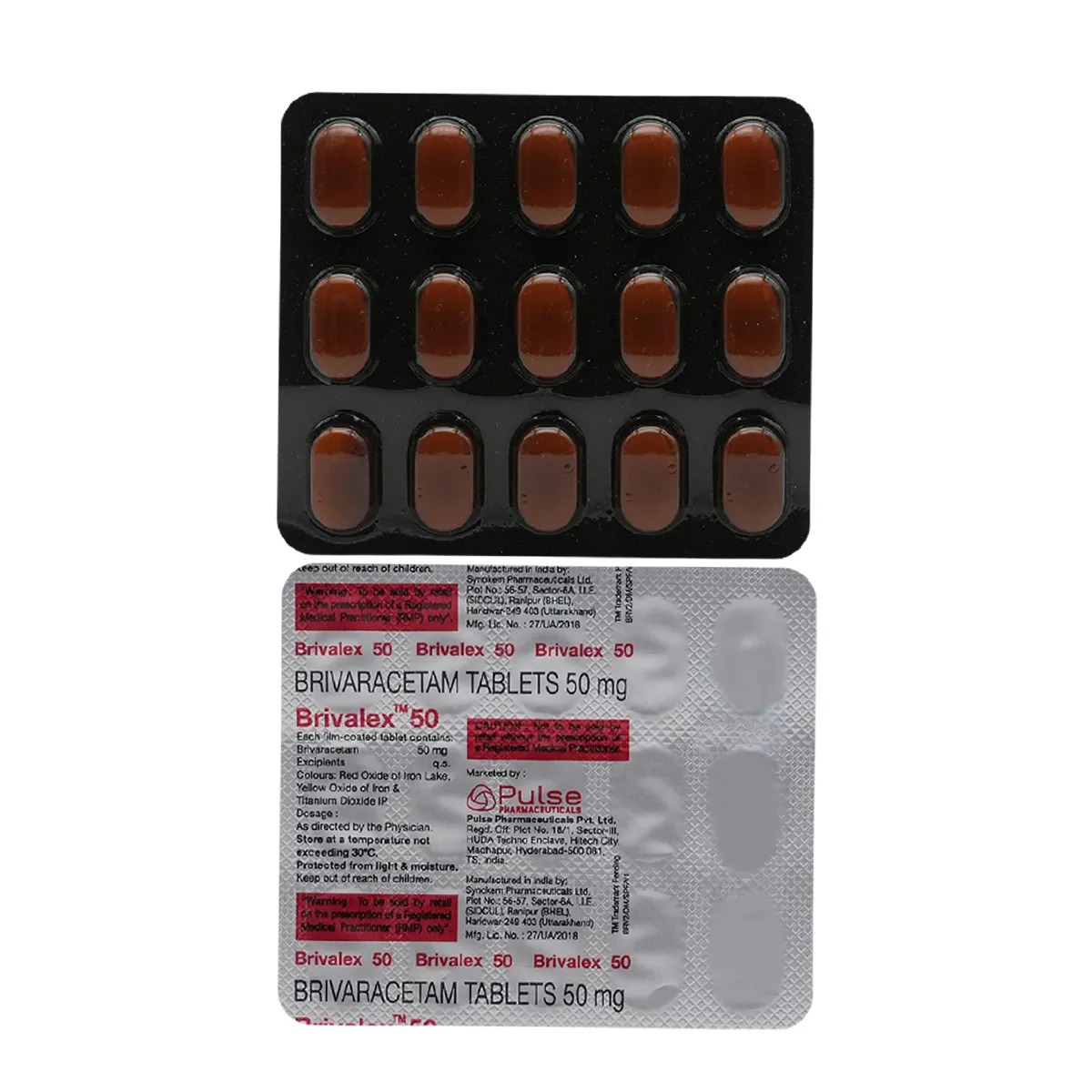 BRIVALEX 50MG TAB