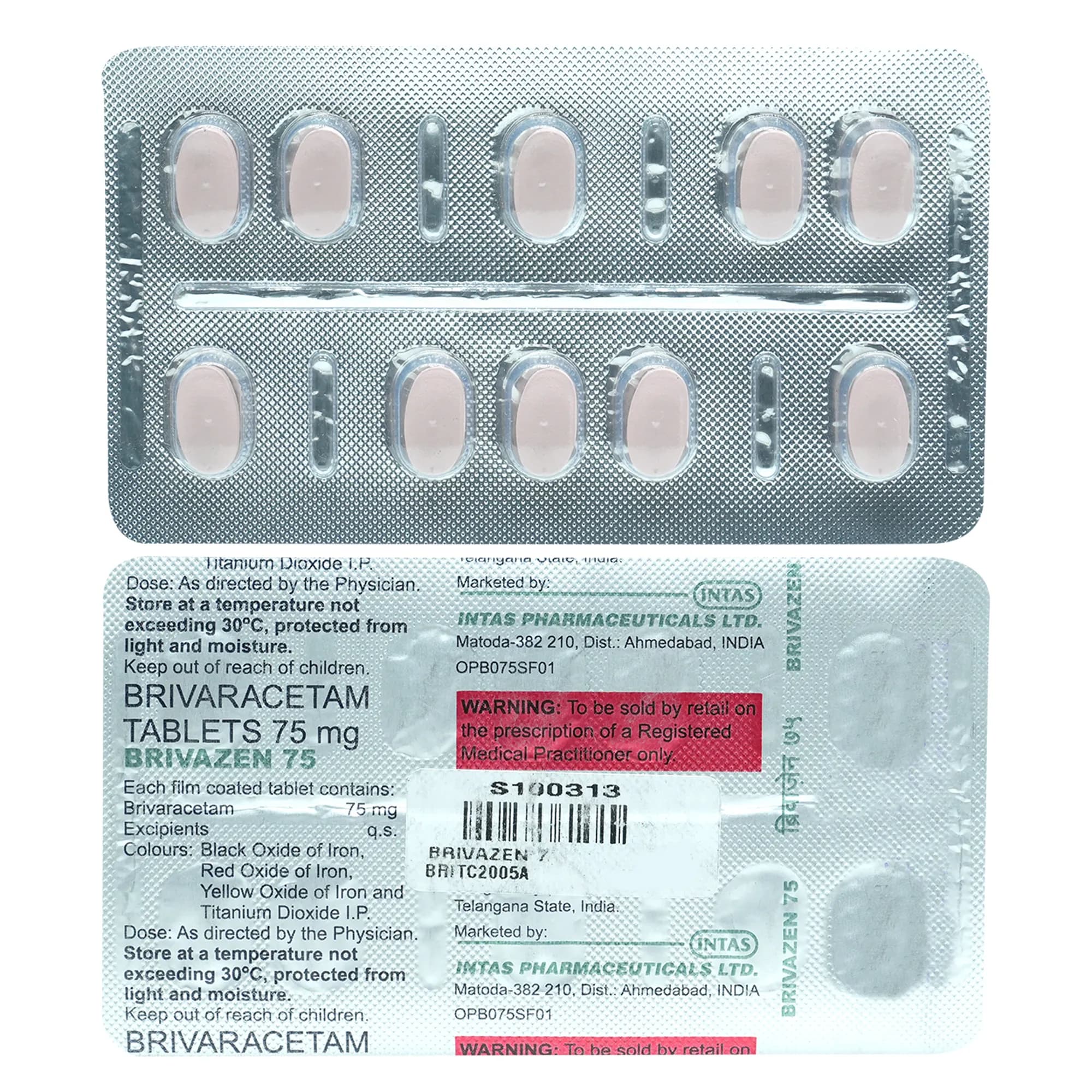 BRIVAZEN 75MG TAB