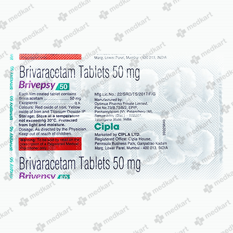 BRIVEPSY 50MG TAB