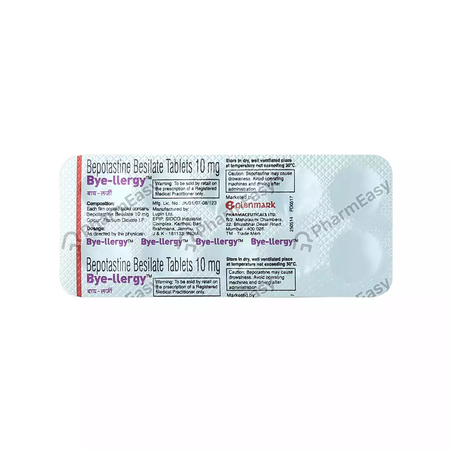 BYELLERGY 10MG TAB
