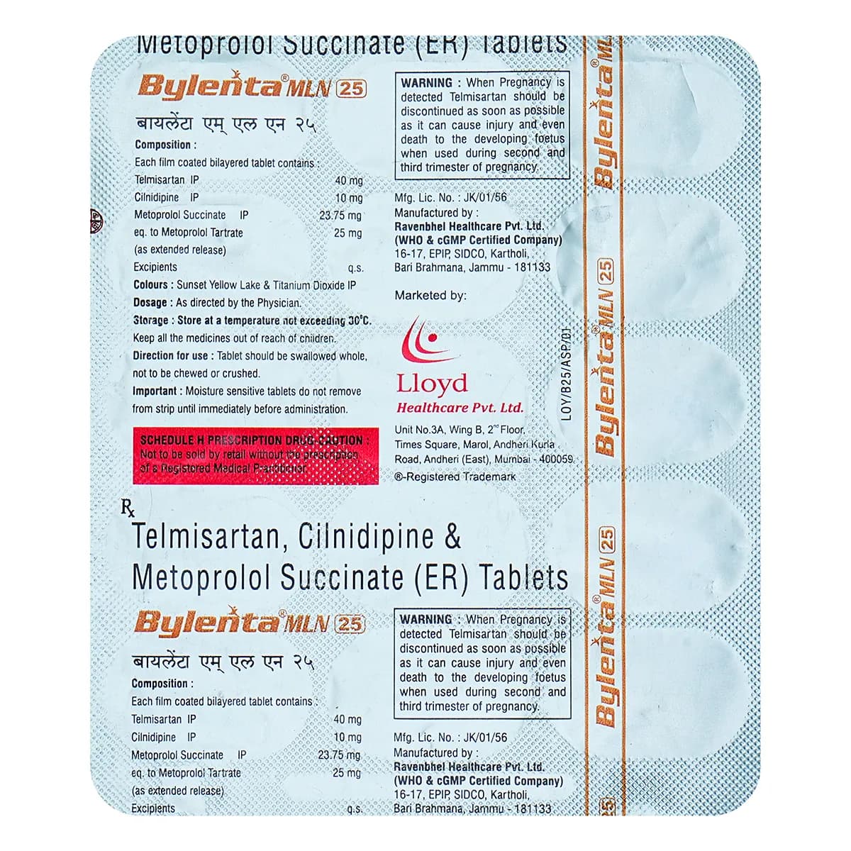 BYLENTA MLN 25 TAB