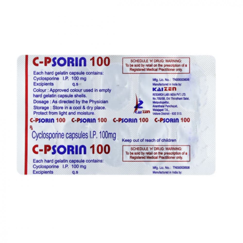 C PSORIN 100MG CAP