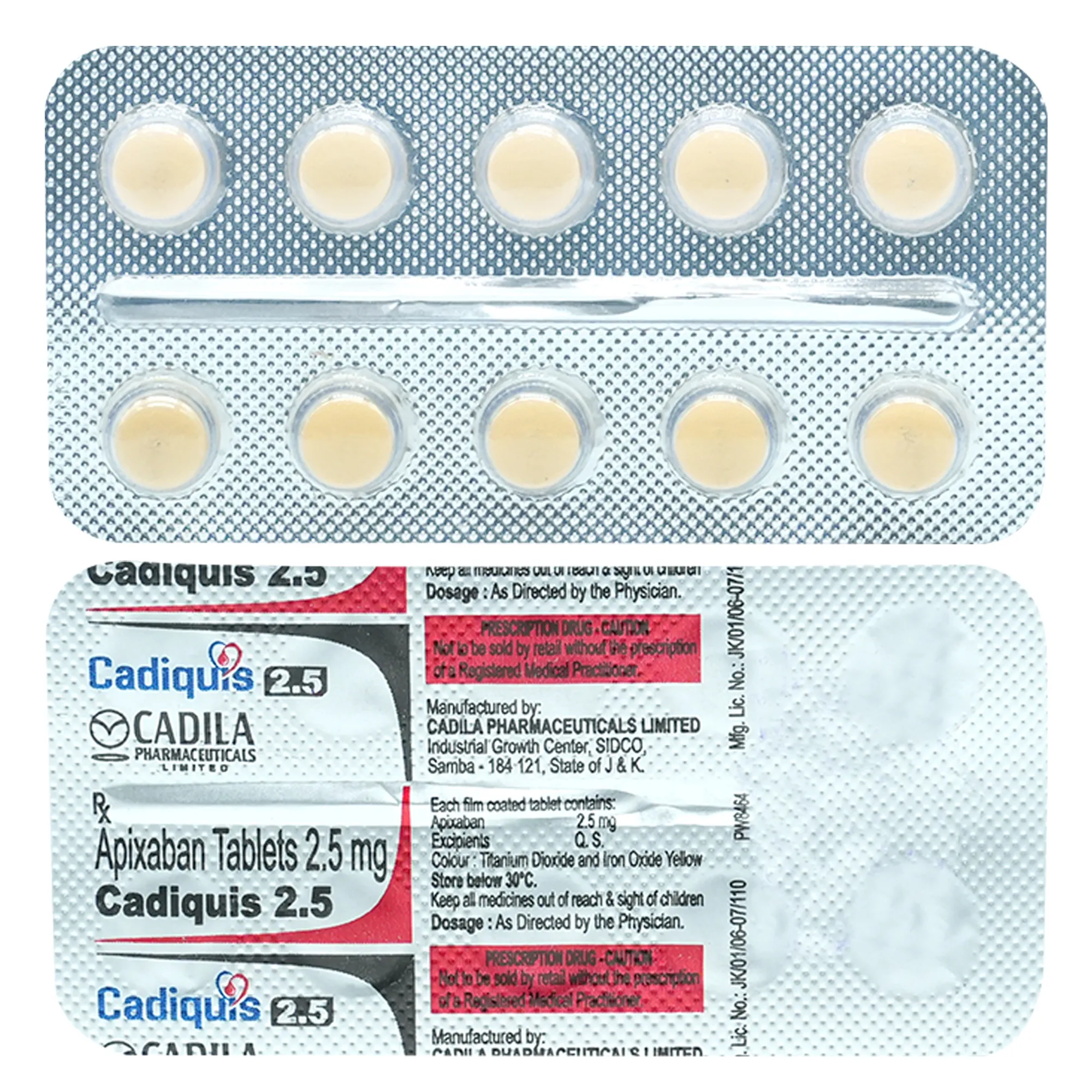 CADIQUIS 2.5MG TAB