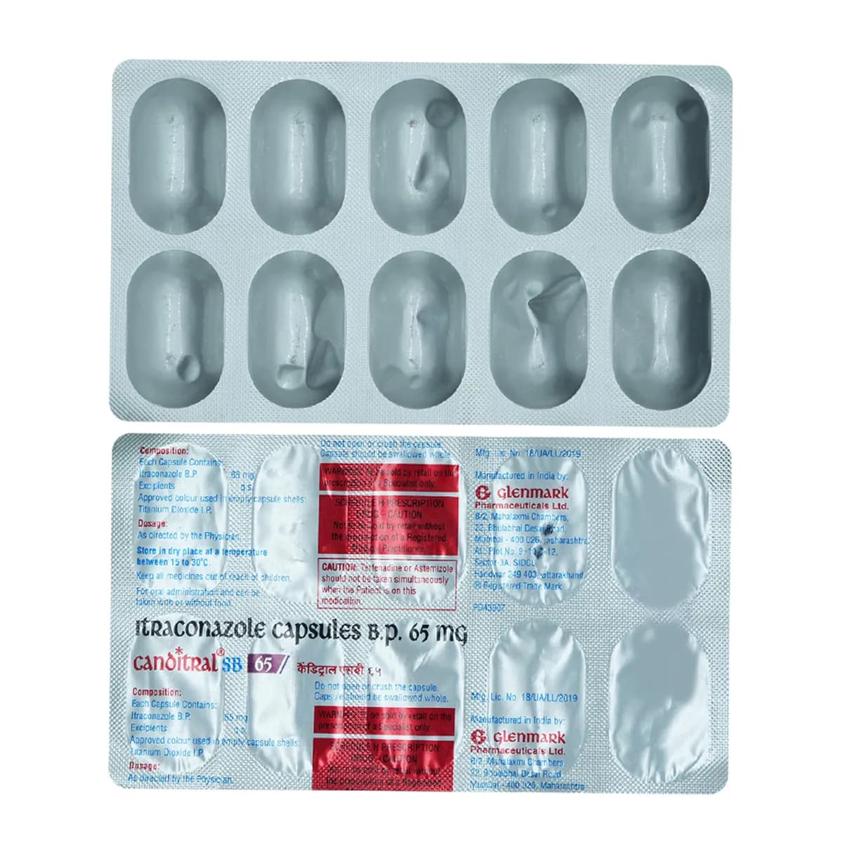 CANDITRAL SB 65MG TAB