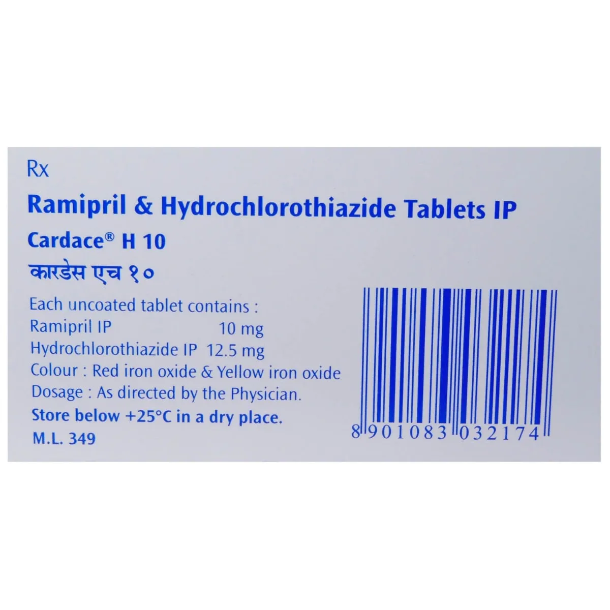 CARDACE H 10MG TAB