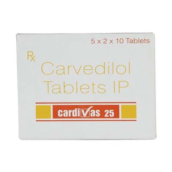 CARDIVAS 25MG TAB