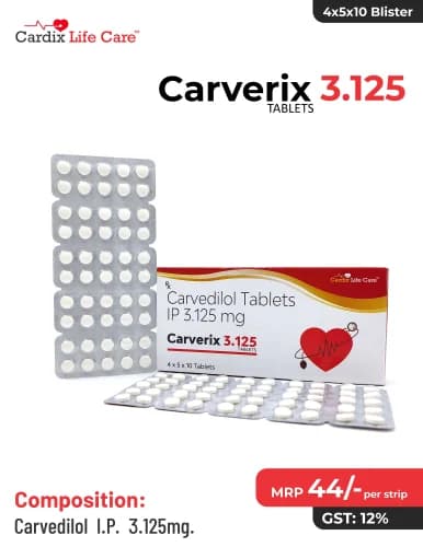 CARVERISE 3.125MG TAB