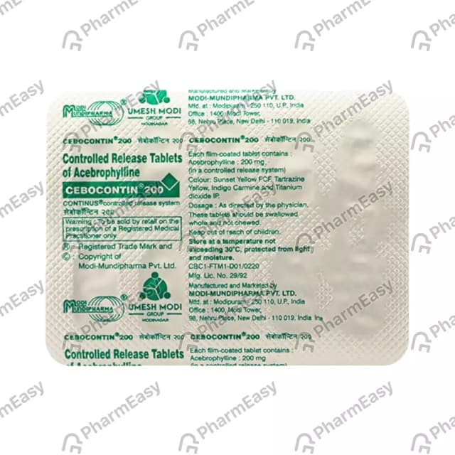 CEBOCONTIN 200MG TAB