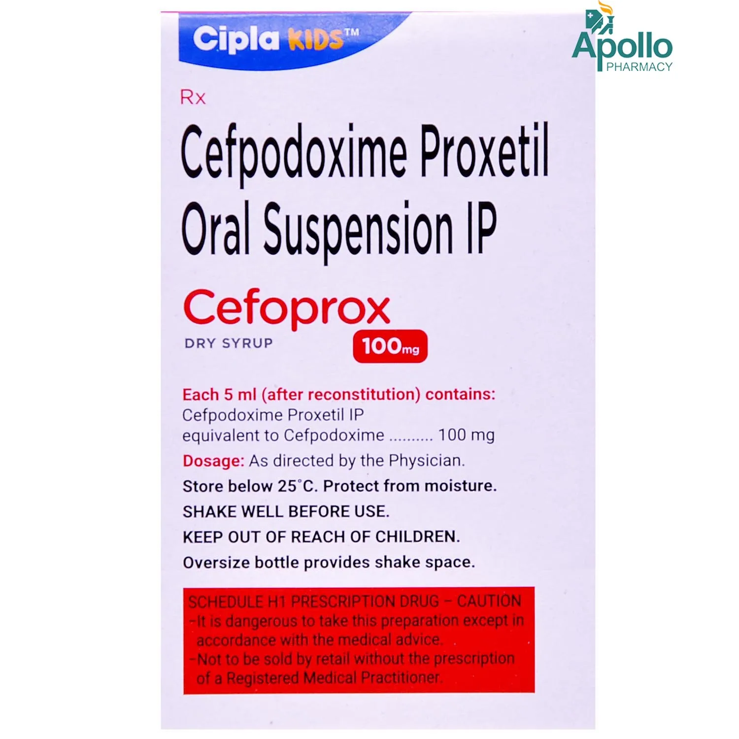 CEFOPROX 100MG DS