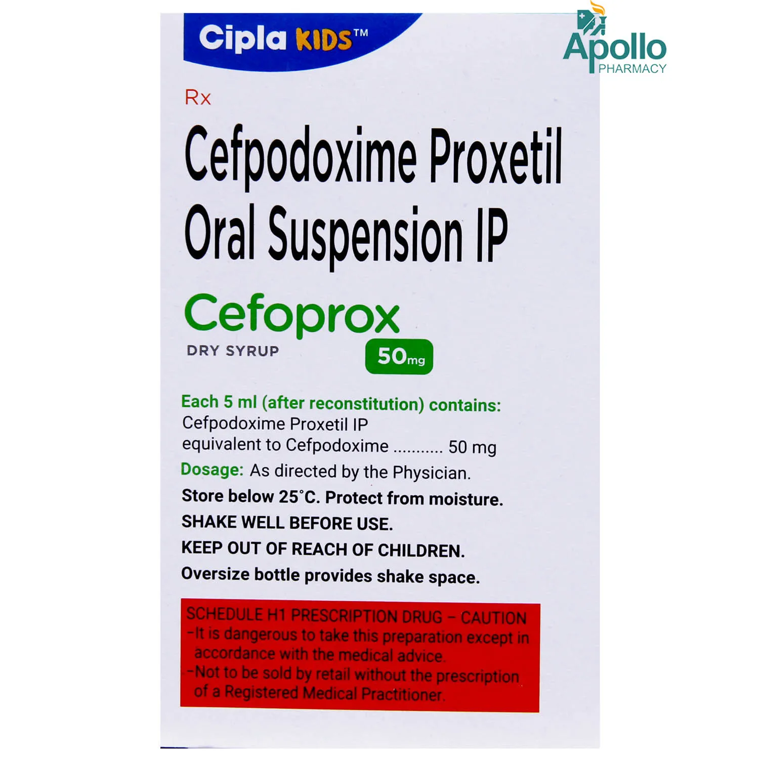 CEFOPROX 50MG DS SUS 30ML