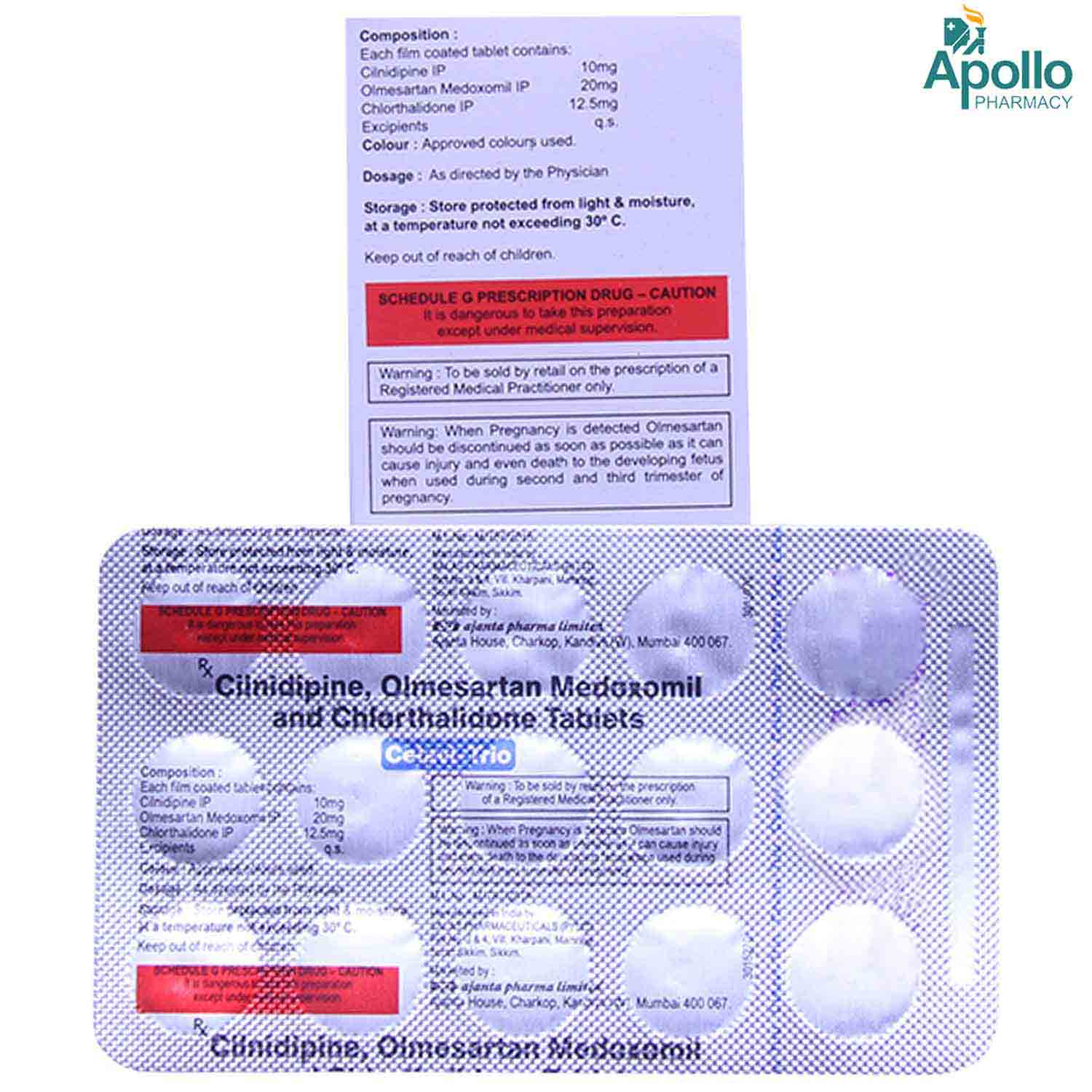 CELAVI TRIO 12.5/10/20MG